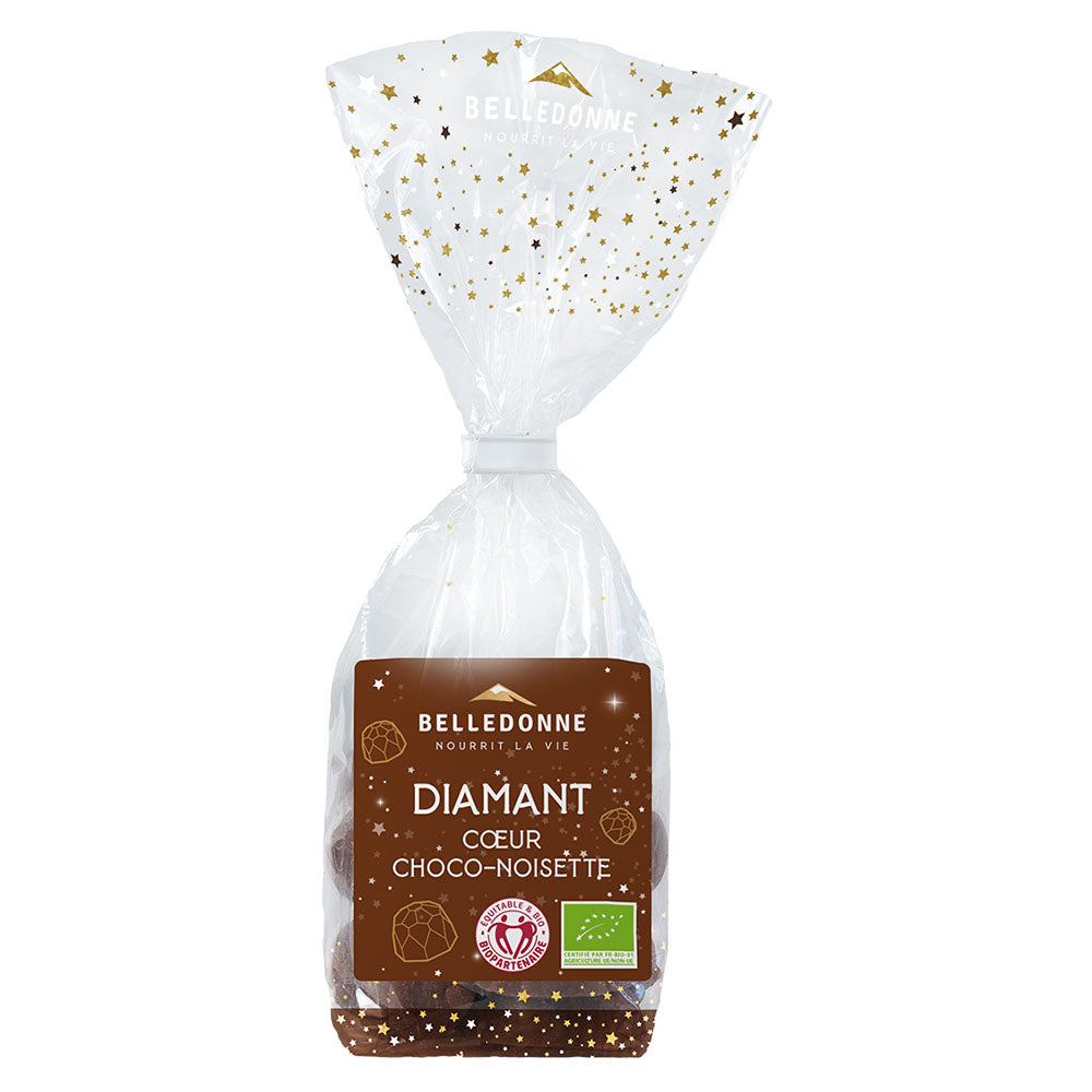 Diamants coeur choco noisette bio - 1